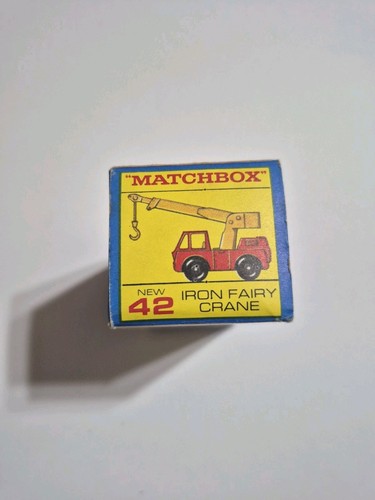 Matchbox #42 Iron Fairy Crane 1969 Lesney Vintage England Construction mit BOX - Bild 10 von 11