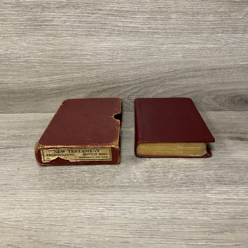 Vtg Holy Bible New Testament KJV Collins Clear Type Press Pocket Size Leather UK - Imagen 8 de 10
