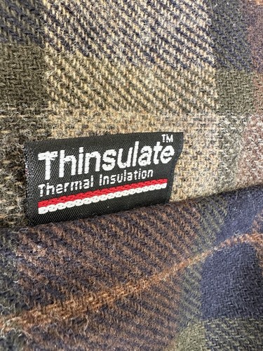 Vtg LL Bean Wool Duffle Coat Plaid Lined Men XL Tall Toggle Charcoal Gray , USA - Picture 10 of 10