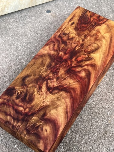 "Tablero de losa de madera de burl de palo de rosa bloque de madera para carpintería 7,2"" x 3,03"" D105" - Imagen 2 de 13