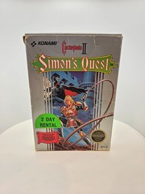 Castlevania II Simon's Quest Nintendo NES Authentic Tested And Working CIB