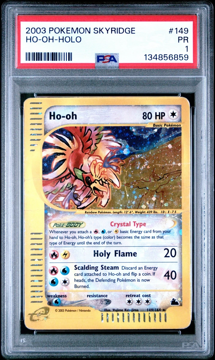 Ho-Oh Pokémon TCG Skyridge Collectible Individual Card Games for