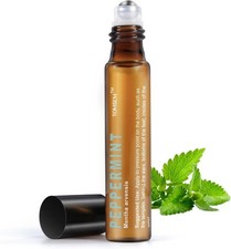 French Peppermint Essential Oil Roll On - Relieves Head Tension, Soothes Aches,