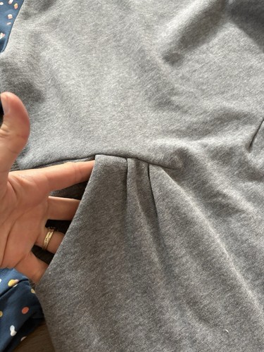 435 by Matilda Jane Girl's Weekend With You Gray Long Sleeve Polka Dot Dress 16 - Picture 3 of 4