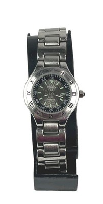 Terner Women's Watch 21mm Silver Tone Gray Dial NEW BATTERY RUNS!