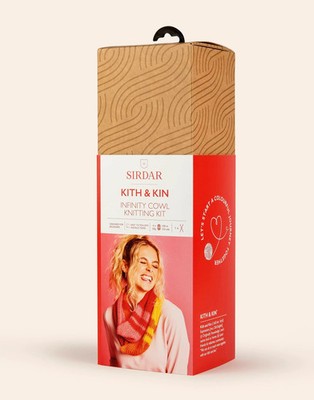 Sirdar Kith & Kin, Infinity Cowl (rot) Strickset