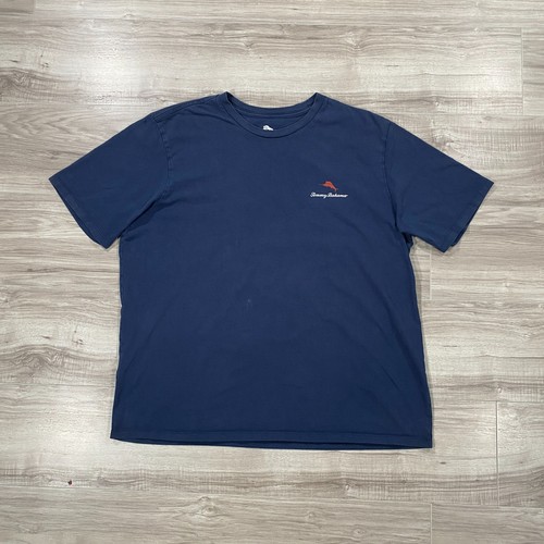 Tommy Bahama Shirt Mens XL Blue Graphic Tee Never Skip Leg Day Crab Nautical - Picture 3 of 12