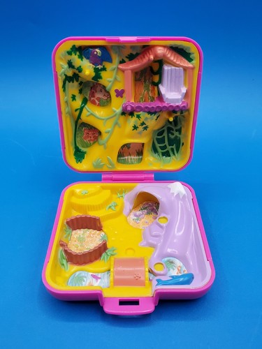Lot Of 2 Vintage Polly Pocket Bluebird Toys 1992 Playground Stampin Wild Zoo Set - Picture 4 of 8