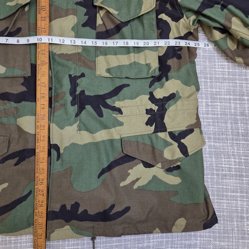 Chaqueta de Campo Militar de EE. UU. Clima Frío Bosque Camuflaje BDU Grande Reg - Imagen 6 de 10