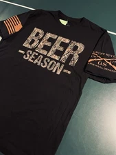 Grunt Style Beer Season Camo Graphic T-Shirt XL Hunting Military USA Patriotic 
