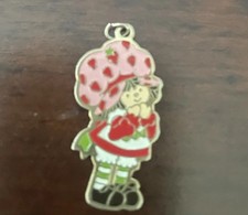 Strawberry Shortcake Vintage Pendant Necklace Charm 1980