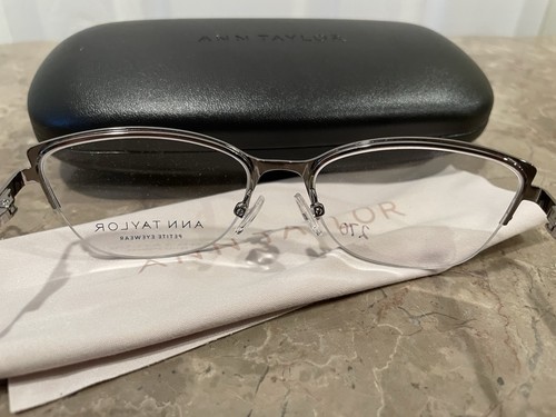 Ann Taylor Petite ATP712 C02 Eyeglasses Women’s Silver Pink 49-16-120 Frames - Picture 8 of 8