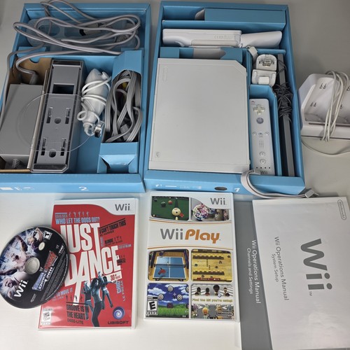 Consola Nintendo Wii Wii Play Smackdown Just Dance Blanca RVL-001 Funciona Muy bien - Imagen 2 de 8