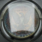 1900 Morgan Dollar Silver  ---- PCGS MS-64 Rainbow Toning Graded Coin ---- #981C