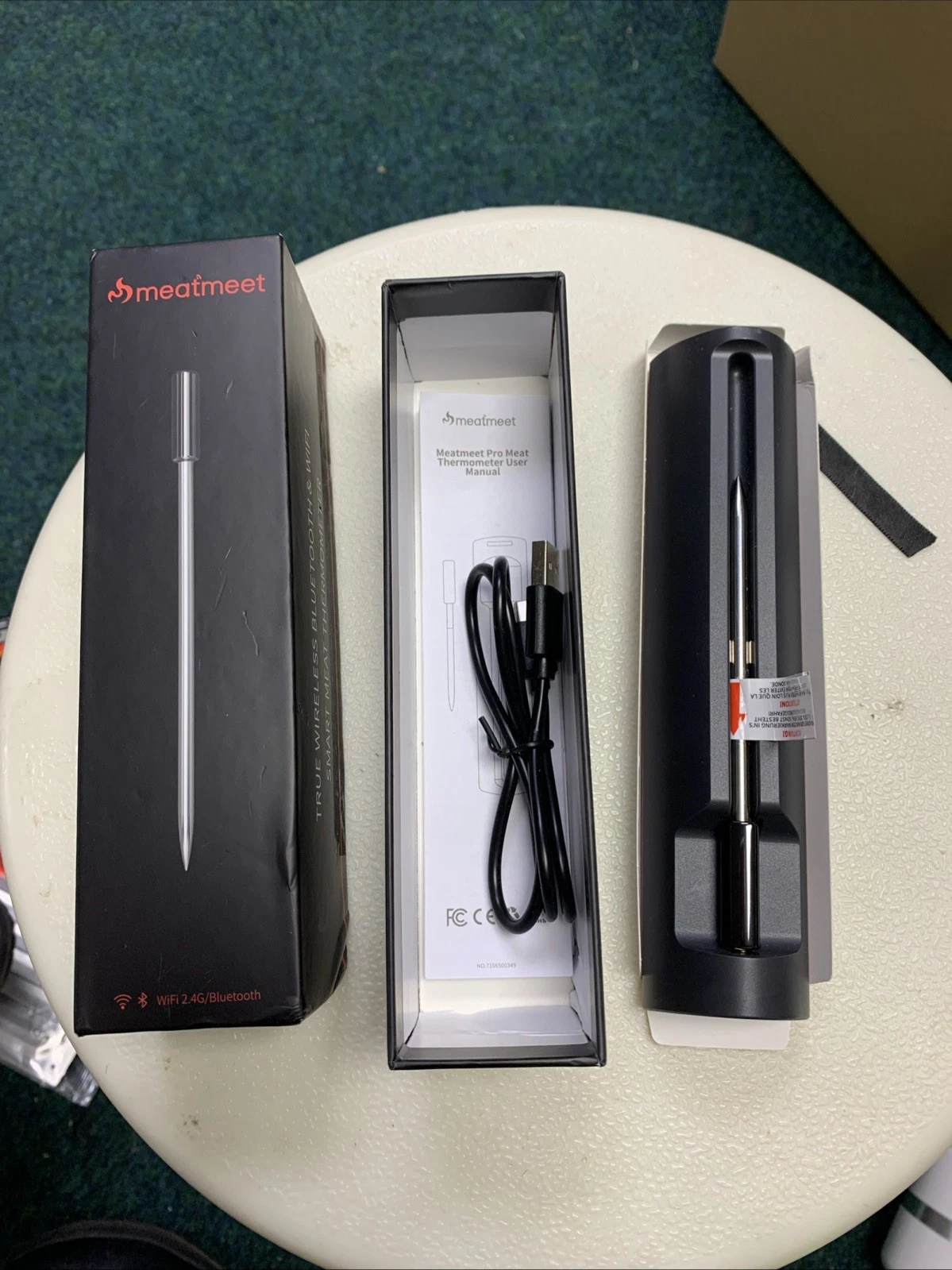 Meatmeet Pro Meat Thermometer Wifi Bluetooth Sensor Precision Cooking BBQ Oven G
Opens in a new wind