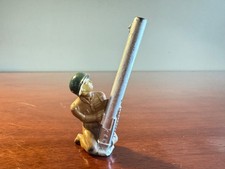 Vintage Barclay Pod Foot B258 974 Solider Anti-Aircraft Gunner VG-Near Mint
