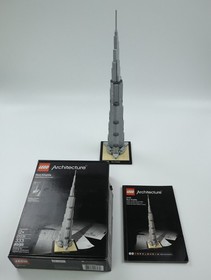 LEGO Architecture: Burj Khalifa #21031 99.9% Complete 333 Pieces w/ Box & Manual