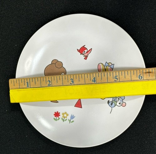 Piatto e ciotola vintage per bambini in melamina Noritake Japan - Foto 7 di 8