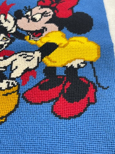 Vintage Disney Minnie Mouse Figaro Cross Stitch Embroidery – 12x14 – No Frame - Picture 3 of 8