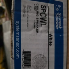 System Sensor SPCWL White Ceiling Fire Alarm Speaker