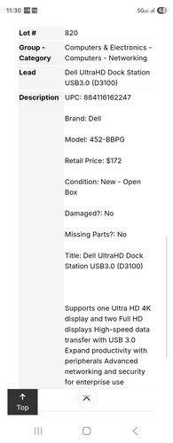 Dell D3100 USB 3.0 UHD Docking Station - Bild 4 von 4