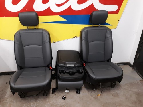 2012-2024 Dodge Ram 5500 Front Seat Set With Center Console Black