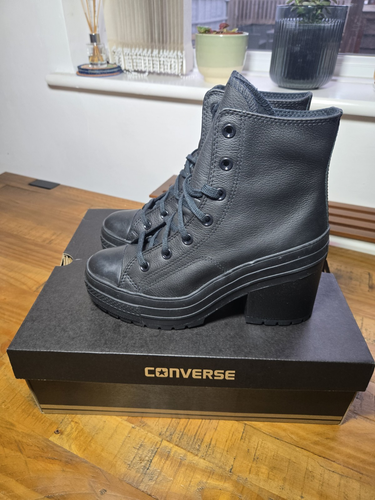 Converse Damen Leder Chuck 70 DE LUXE Absatz schwarz - Größe UK 6,5 - Bild 5 von 5