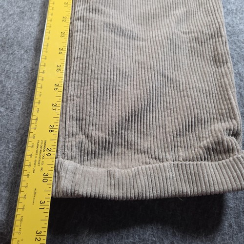 Bill Blass Corduroy Pants Mens 33x32 Brown Black Label Casuals Pleated Wide Wale - Picture 4 of 9