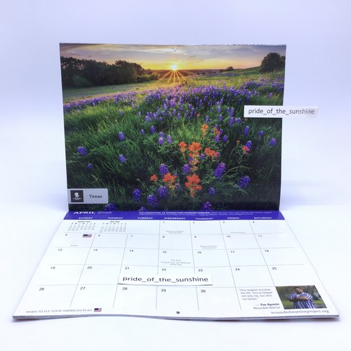 Calendario de Pared 2026 Wounded Warrior Project America Las Hermosas Fotos Escénicas - Imagen 7 de 17