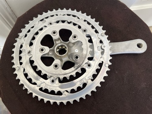 Vintage Used Shimano 105 Octalink Crankset Triple 30-42-52 130 BCD FC-5503 - 第 7/13 張圖片