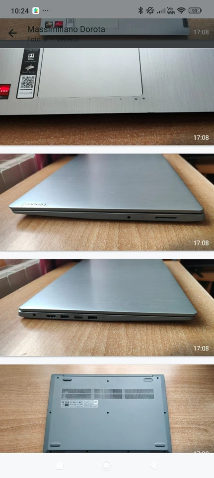 Notebook Lenovo Ideapad 3-15ADA05_Ryzen3-3250U_SSD256-8GB_FHD - Immagine 2 di 2