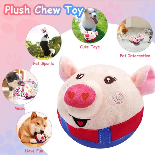 Interactive Dog Toys for Boredom, Rechargeable Dog Squeaky Toys with Bouncing... - Bild 4 von 7