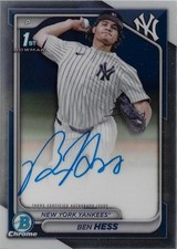 2024 Bowman Draft #CPA-BH Ben Hess Chrome Prospect Autographs