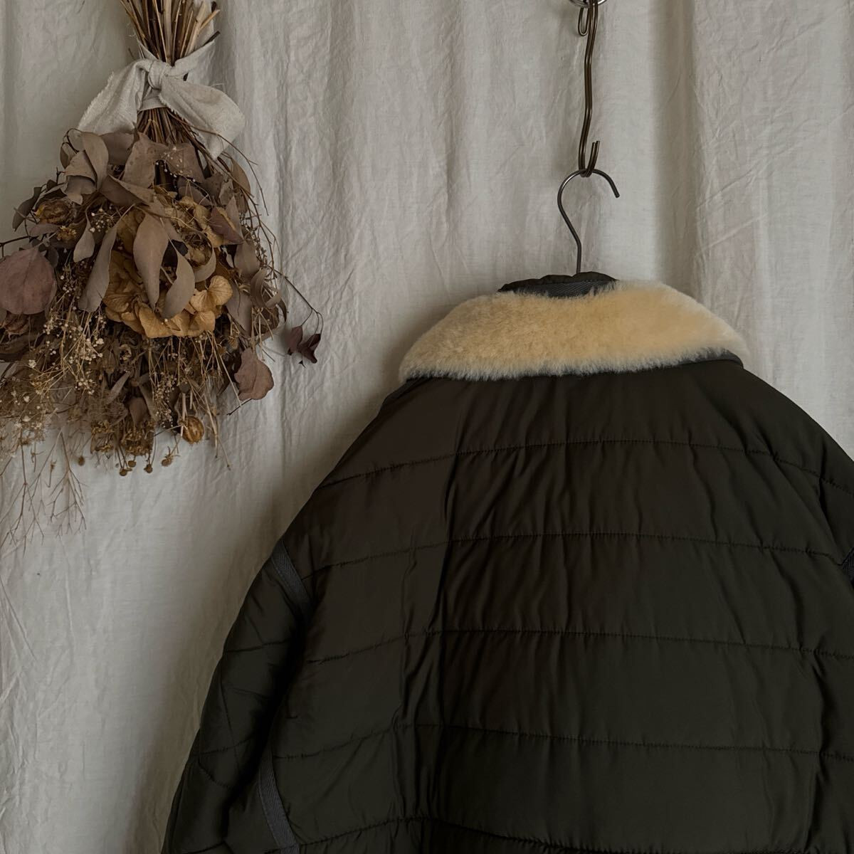 Size S exhibit DEVOA 2024AW Quilted Jacket Nylon Sheep Size S exhibit DEVOA 2024AW Quilted Jacket Nylon Sheep