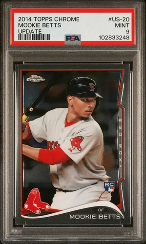 2014 TOPPS CHROME UPDATE #US-20 MOOKIE BETTS ROOKIE RC PSA 9