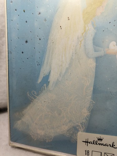 New Sealed Hallmark Christmas 18 Cards / Envelopes Angel & Dove Silver Accents - Picture 2 of 4