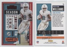 2020 Panini Contenders Season Ticket FOTL Red Zone Preston Williams #48
