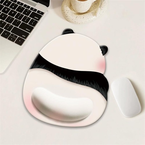 Cute Pink Butt Panda Mouse Pad Silicone Wrist Pad No Slip Office Mouse Hand _cn - Afbeelding 9 van 13