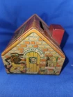 Vintage J Chein Co. Tin Litho Three Little Pigs Money Bank Toy