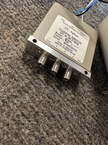 3 HP Agilent Keysight Coaxial Switches Opt T24 87104C 87104C 8762C DC to 26.5GHz - Picture 9 of 10