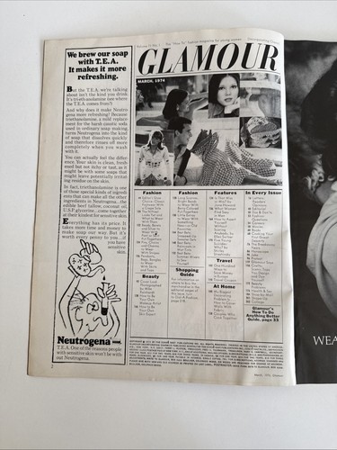 Glamour Magazine March 1974 - Great Vintage Ads, Fashions - Picture 3 of 9
