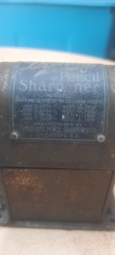 Vintage Dandy Automatic Feed Bleistiftspitzer letztes Patent Datum 1919 - Bild 3 von 9