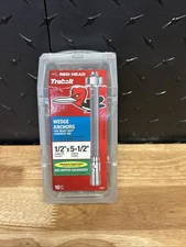 Red Head 1/2 in. x 5-1/2 in. HOT DIPPED GALVANIZED WEDGE ANCHOR 10CT SEALED