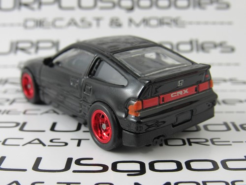 Hot Wheels LOOSE Black 1988 '88 HONDA CRX CR-X Custom Swap w/Real Riders R - Picture 2 of 9