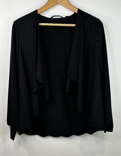Country Road Silk Black Jacket XXSmall 6 8 Cocktail Balero Scallop Hem RRP$259 - Picture 9 of 14
