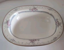 Noritake Magnificence Oval Vegetable Bowl 9736 Rose Japan Bone China
