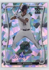 2020 Leaf Metal Draft Silver Crystals Gage Workman #BA-GW1 Auto