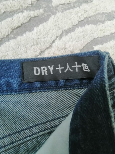 Superdry Made In Japan Mens Selvedge W30 L32 Blue Straight Leg Button Distressed - Picture 7 of 16