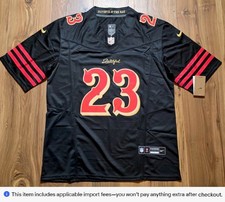 Christian McCaffrey SF 49ers #23 Rivalries Series 2025 Large Jersey