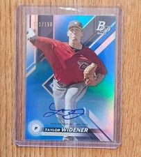 2019 Bowman Platinum Blue Foil /150 Taylor Widener Auto Rookie rc Diamondbacks 